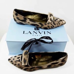 Lanvin Leopard Print Flats